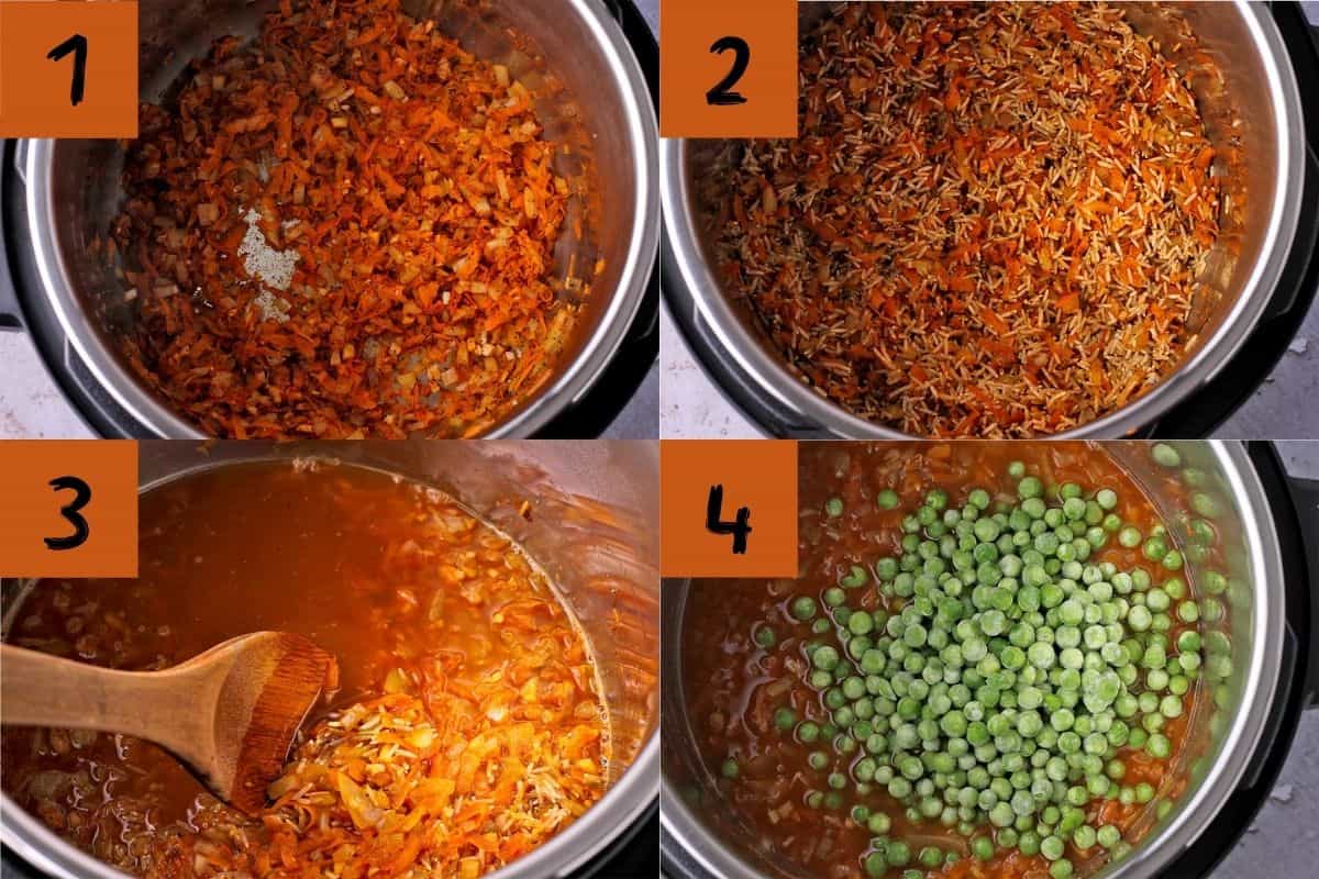 How to make Instant Pot vegetable curry rice.